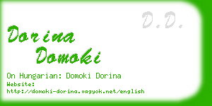 dorina domoki business card